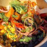 Burrito bowl at Seaside Juicery in 