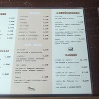 Menu at Casa do Areinho in Arouca