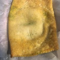 Vegetable pattie  at Food For Negus in Brooklyn