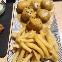 Albóndigas en salsa de almendras... Espectaculares at La Vegana Taperia Playa in Torre Del Mar