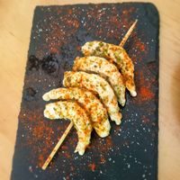 Pincho de gambas. Ricas y con muy buen sabor. at La Vegana Taperia Playa in Torre Del Mar