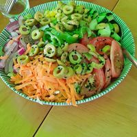 Ensalada at La Vegana Taperia Playa in Torre Del Mar