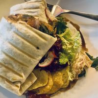 Burrito vegan  at Virgen in Santa Marta