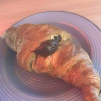 Filled with dark chocolate cream 😋  at Pasticceria GenuinaMente in Padua