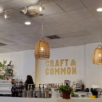 Cafe decor and barista station at Craft & Common in Orlando