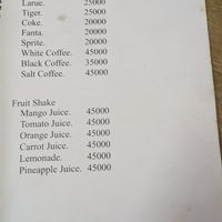 Drinks at Quan Chay Phap Hoa in Hoi An