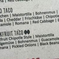 menu  at Enchilada in Minden