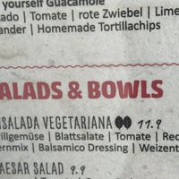 menu  at Enchilada in Minden