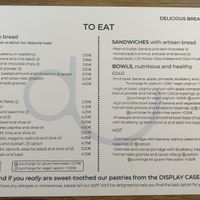 English menu available   at Arrecende Café in Vigo