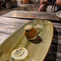 Ate the first arancini before we took the photo. So good ! at Souldough Pizza in Cascais