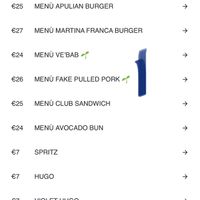 Vegan menu  at Radici - Bottega di Quartiere in Milan