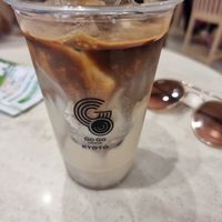Large Soy milk iced late at Go Go Coffee in Kyoto