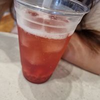 Strawberry soda at Go Go Coffee in Kyoto