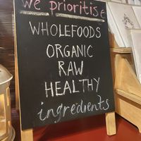 Organic food  at Earthbound Cafe in Princetown