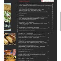 Menu  at Casa Mexico in Ottawa