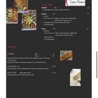 Menu  at Casa Mexico in Ottawa