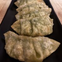 VG gyoza  at Senbon Sakura Cafe & Japanese Kitchen in Leeds