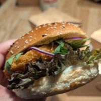 crispy chicken burger  at VEG'D - Vegan Burgers - P-Berg in Berlin