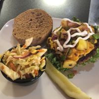 Hula Burger! Good af! at The Flaming Icecube Cafe in Boardman