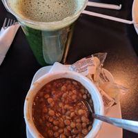 Moroccan Lentil Soup + Green Juice (green supreme) at The Flaming Icecube Cafe in Boardman