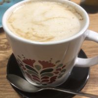 Cafe caramel latte  at OFELE in Milan