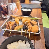   at Oyajino Kushiya Honten - 新世界おやじの串や 本店 in Osaka