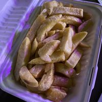 Large chips  at Village Fish & Chip Shop in Manchester