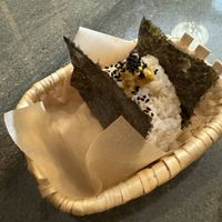 Erma curry rice balls   at Musubu Cafe in Porto