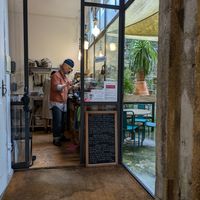 Kitchen at Musubu Cafe in Porto