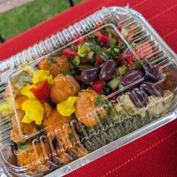 Takeaway buffet food at CoffeeTalks Cafe in Bloemfontein