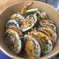 Vegan tempeh kimbap  at My Korea - Shop & Bistro in Krakow