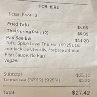   at Jai Dee Thai Kitchen in Knoxville