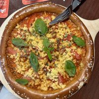 Brizza Vegan- Bretzel Pizza  at Cafe Romantic in Heidelberg