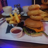 Vegan burger at The George Charles & Unagi Didsbury in Manchester