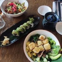 Tofu poke bowl at The George Charles & Unagi Didsbury in Manchester
