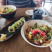 Tofu noodles at The George Charles & Unagi Didsbury in Manchester