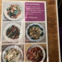 Part of wall menu at Chakra  in New York City