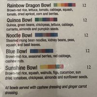 Menu   at Chakra  in New York City