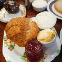 Vegan scone at Deacon's House Cafe in Edinburgh
