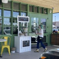 Adorable limeade stand on opening day.   at Flower Child in Tucson