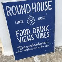 Venue sign   at Round House in Bathsheba