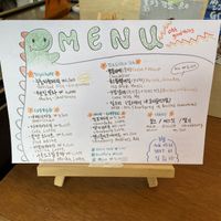 Menu  at Cafe ohh good thing - 오굳띵 in Busan