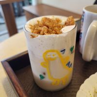 Scorched rice signature drink- so delicious! at Cafe ohh good thing - 오굳띵 in Busan