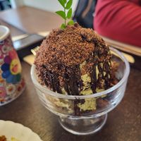 Matcha-Chocolate-Pudding, Yummy at Cafe ohh good thing - 오굳띵 in Busan