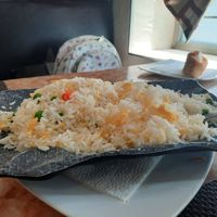 Arroz tres delicias (puedes pedir que no me pongan jamón) at Palacio Oriental in Gran Canaria