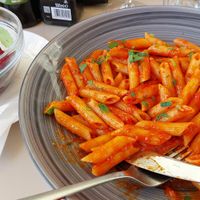 The perfect tomato sauce (penne al arabiata) at Pulcinella in St Veit An Der Glan