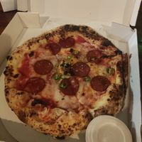 Pepperoni pizza at Fierce in Manchester