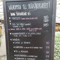 Menu September 2022, missing the vegan kale soup at Tradgardscafe - Slottstradgarden Ulriksdal in Solna