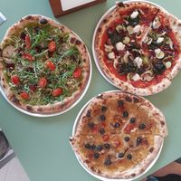 The three vegan pizzas at Zia Pizza in Peschiera Del Garda