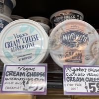 vegan cream cheese   at Trader Joe's in San Diego